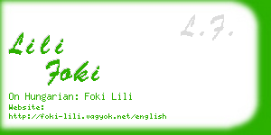 lili foki business card